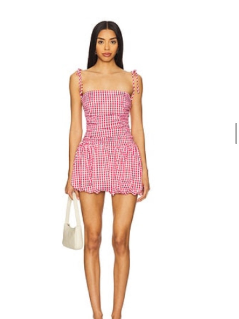 REVOLVE Red Gingham Mini Dress